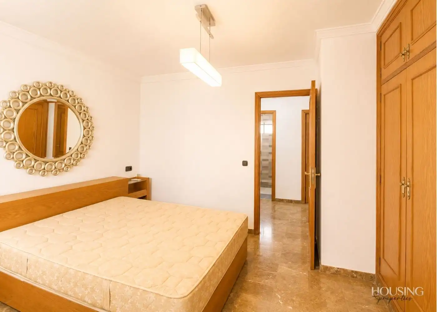 Schlafzimmer von Wohnung zur Miete in  Palma de Mallorca mit Klimaanlage und Balkon