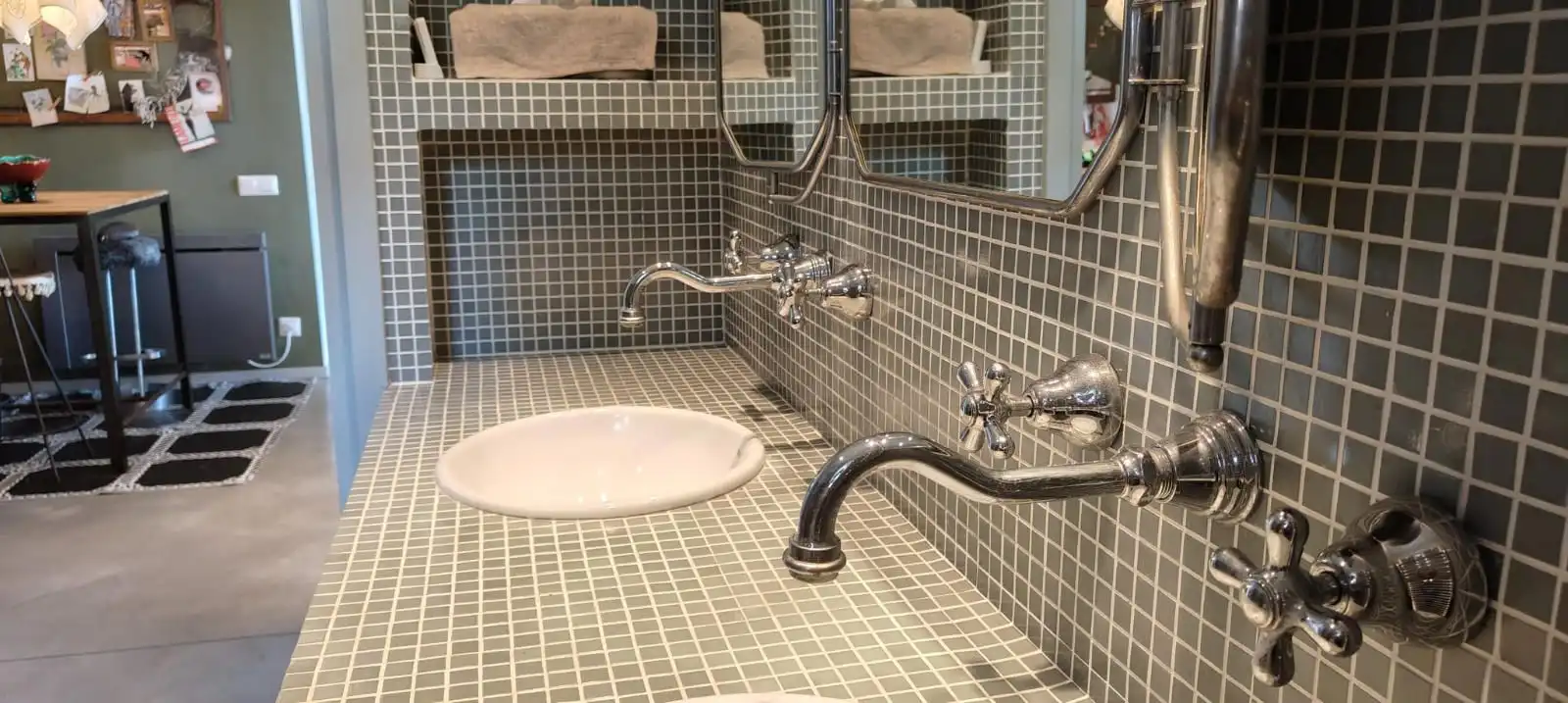 Badezimmer von Dachboden zum Verkauf in Palafrugell mit Klimaanlage, Heizung und Terrasse