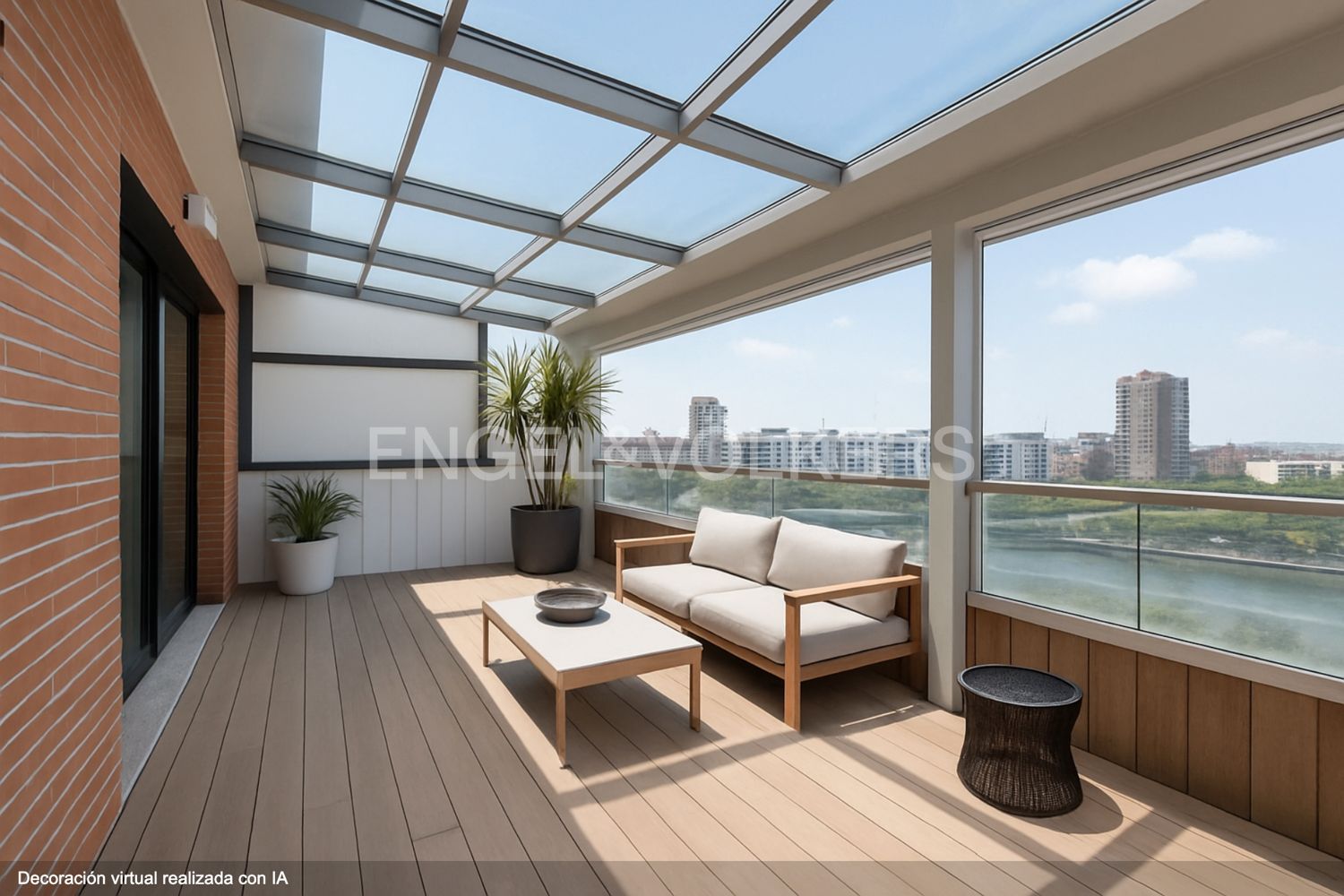 Terrace of Attic for sale in  Valencia Capital  with Air Conditioner, Heating and Terrace