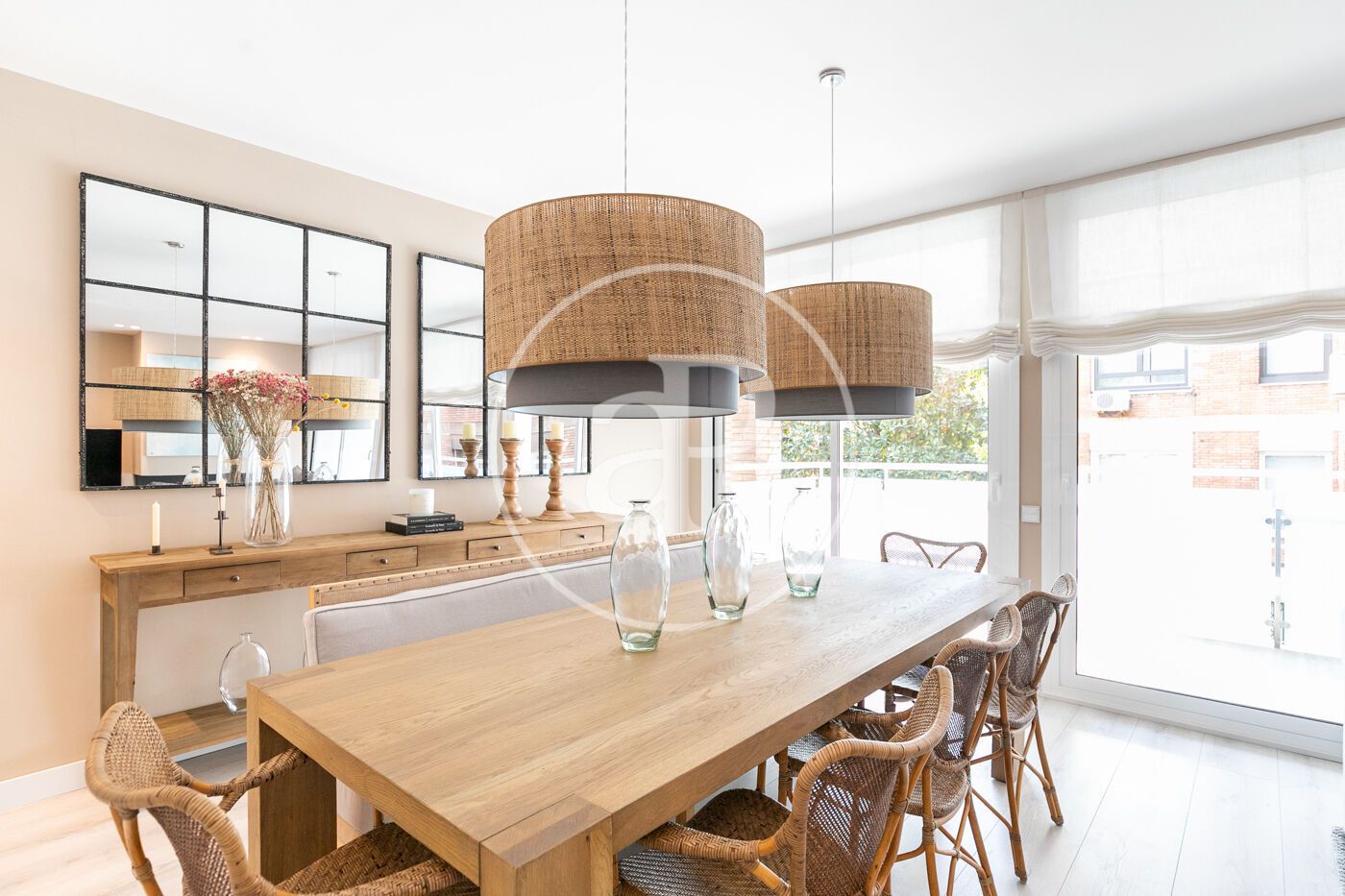 Dining room of Flat to rent in  Barcelona Capital  with Air Conditioner, Heating and Terrace