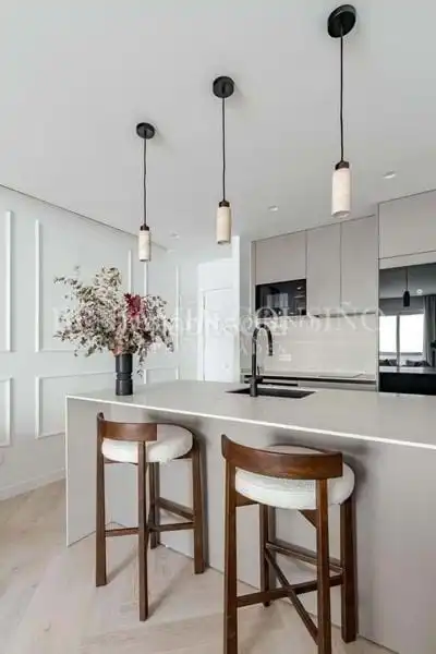 Cocina de Piso de alquiler en Madrid con Terraza y Amueblado