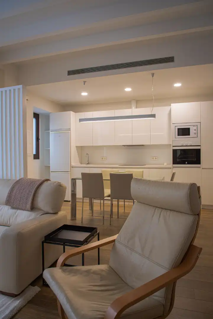 Kitchen of Flat for rent in Sevilla  with Air Conditioner, Furnished and Oven