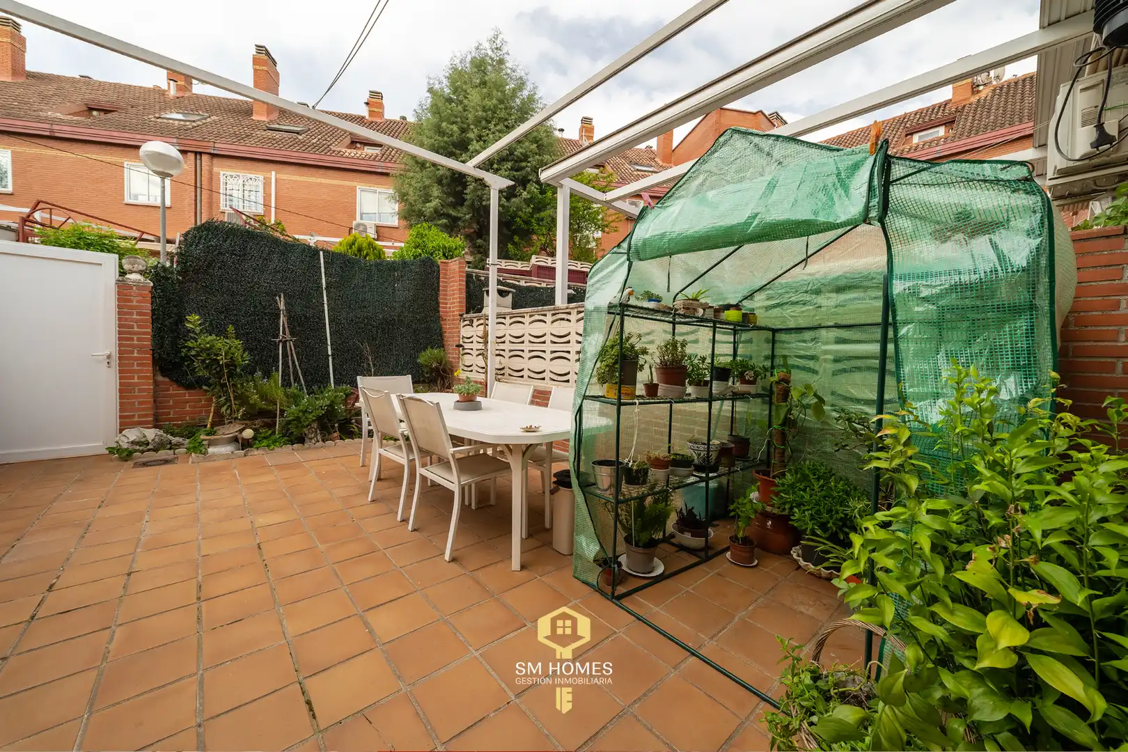 Terrace of Detached homes for sale in Mejorada del Campo  with Air Conditioner, Heating and Private garden