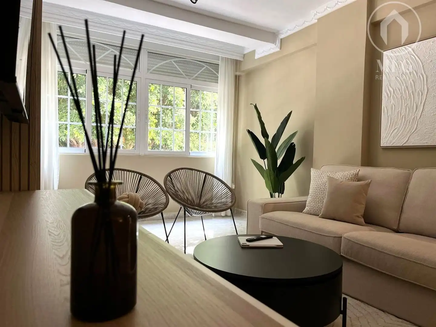 Sala de estar de Piso en venta en Málaga con Aire acondicionado y Amueblado