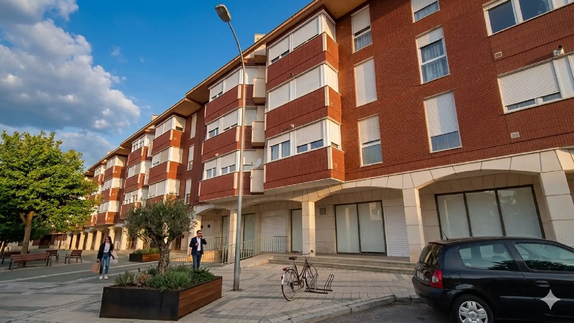 Vista exterior de Piso en venta en Palencia con Calefacción y Amueblado