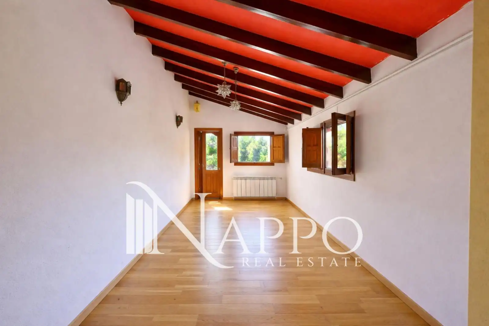 Sala de estar de Casa adosada en venta en  Palma de Mallorca con Aire acondicionado, Calefacción y Jardín privado