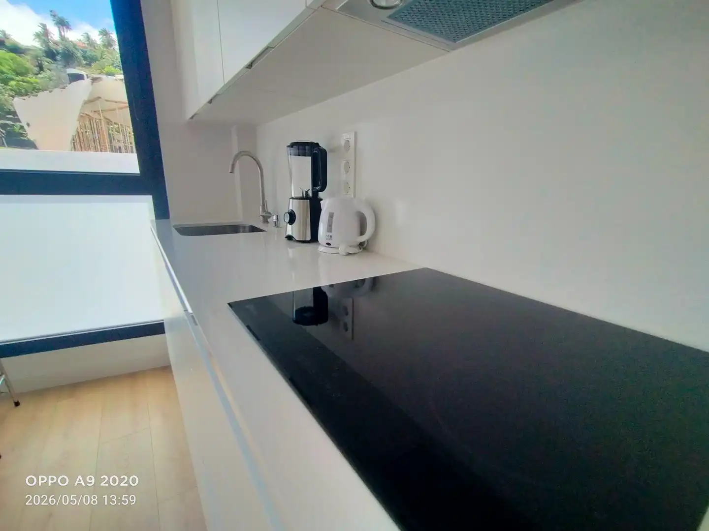 Cuina de Apartament de lloguer en Puerto de la Cruz amb Parquet, Moblat i Forn