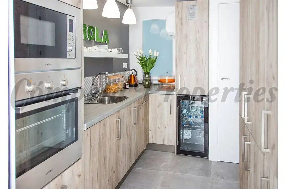 Cocina de Casa o chalet en venta en Cómpeta con Aire acondicionado, Terraza y Amueblado
