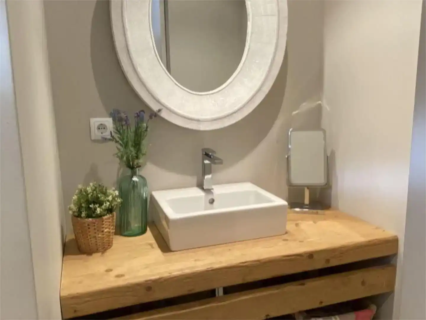 Badezimmer von Wohnung zur Miete in Sitges mit Klimaanlage, Schwimmbad und Balkon