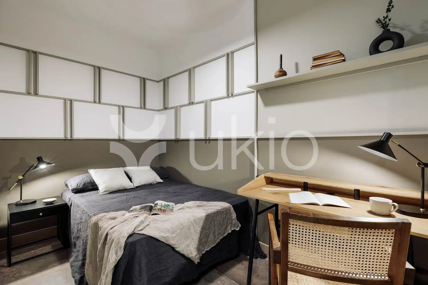 Habitación de Apartamento de alquiler en Barcelona con Aire acondicionado, Calefacción y Amueblado
