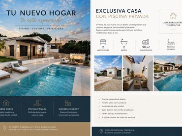Chalet con piscina en venta en carrer l'olivera 6