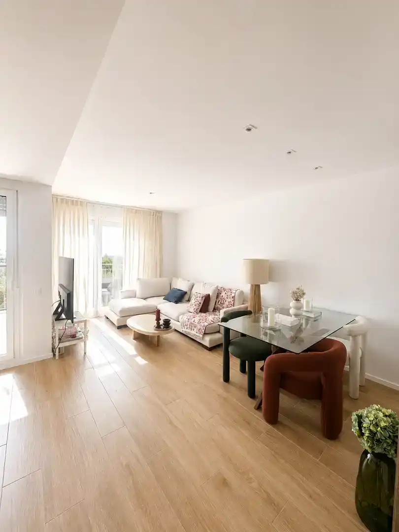 Sala de estar de Piso en venta en Madrid con Aire acondicionado, Jardín privado y Parquet