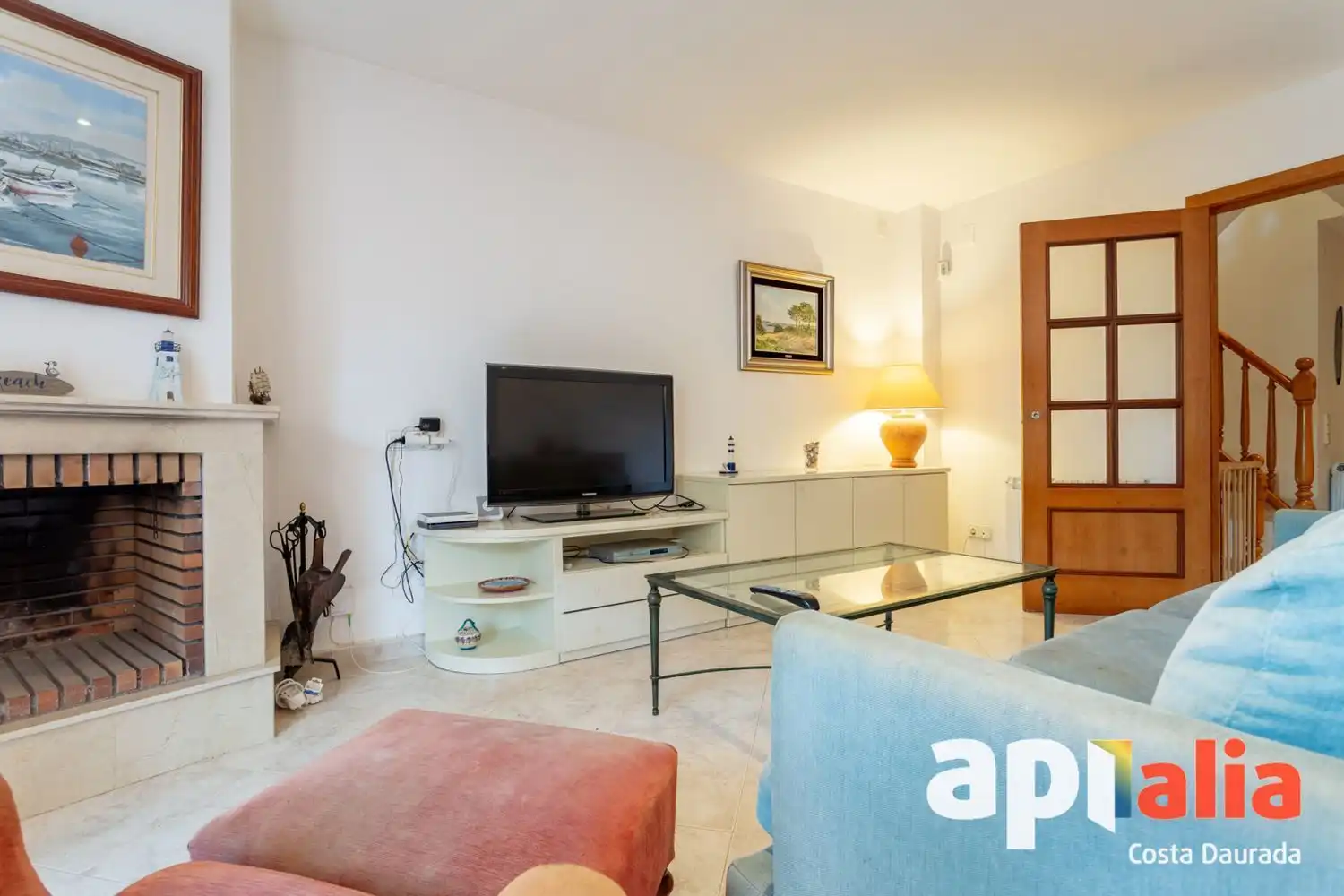 Sala d'estar de Casa adosada en venda en Altafulla amb Aire condicionat, Calefacció i Terrassa