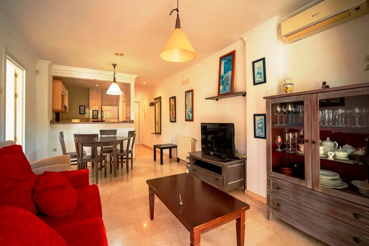 Sala d'estar de Apartament en venda en L'Alfàs del Pi amb Aire condicionat, Calefacció i Piscina