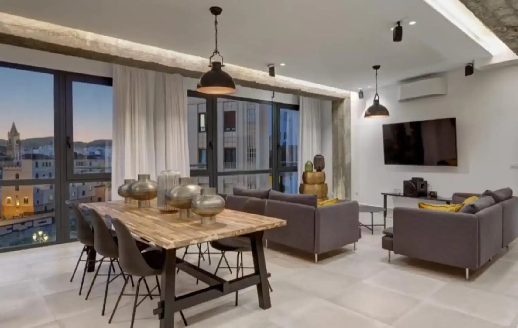 Living room of Flat for rent in Centro