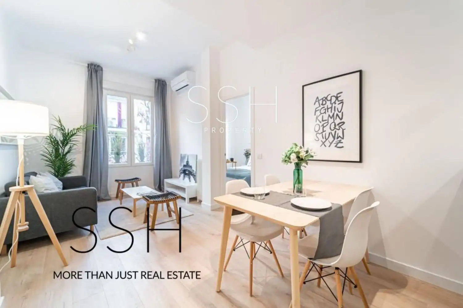 Vista exterior de Pis de lloguer en  Madrid Capital amb Aire condicionat, Calefacció i Moblat