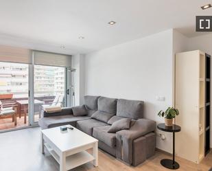Living room of Flat to rent in  Barcelona Capital  with Air Conditioner, Heating and Furnished