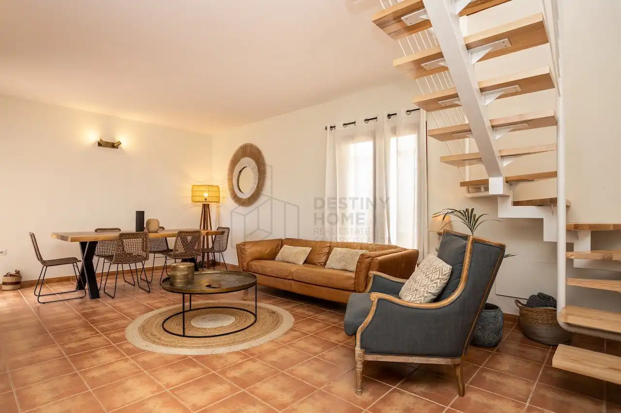 Sala de estar de Casa o chalet en venta en La Oliva con Jardín privado, Terraza y Amueblado