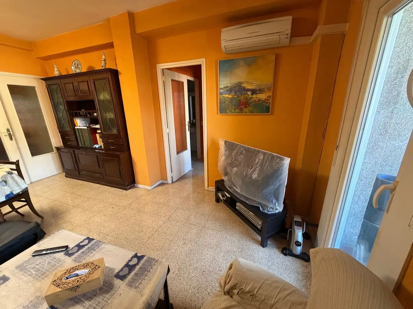 Wohnzimmer von Wohnung zum Verkauf in Madrid mit Klimaanlage, Heizung und Terrasse