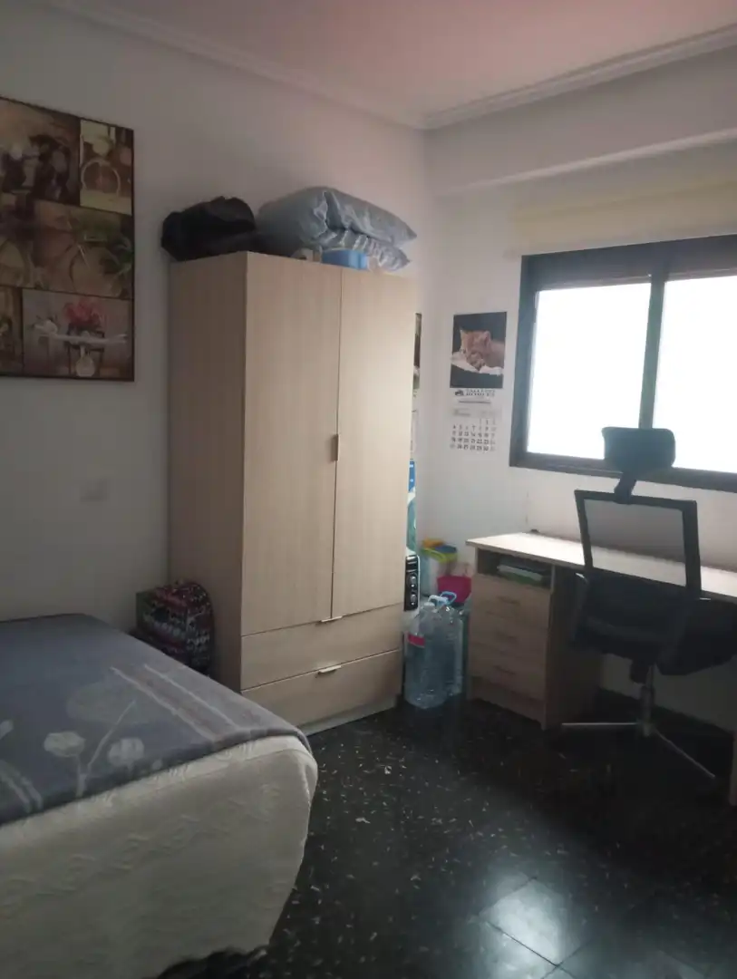 Schlafzimmer von Wohnung zur Miete in Moncada mit Abstellraum, Möbliert und Balkon