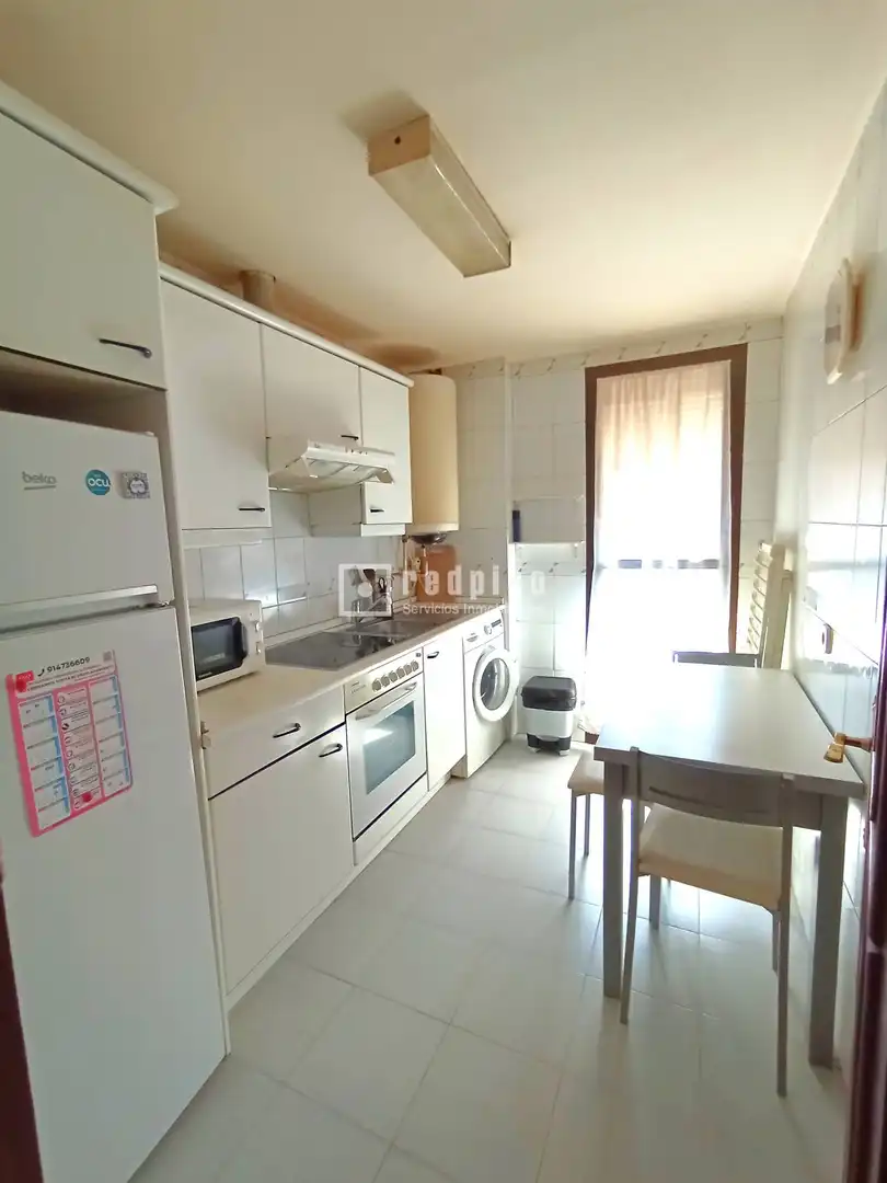 Cuina de Apartament de lloguer en Madrid amb Aire condicionat, Parquet i Moblat
