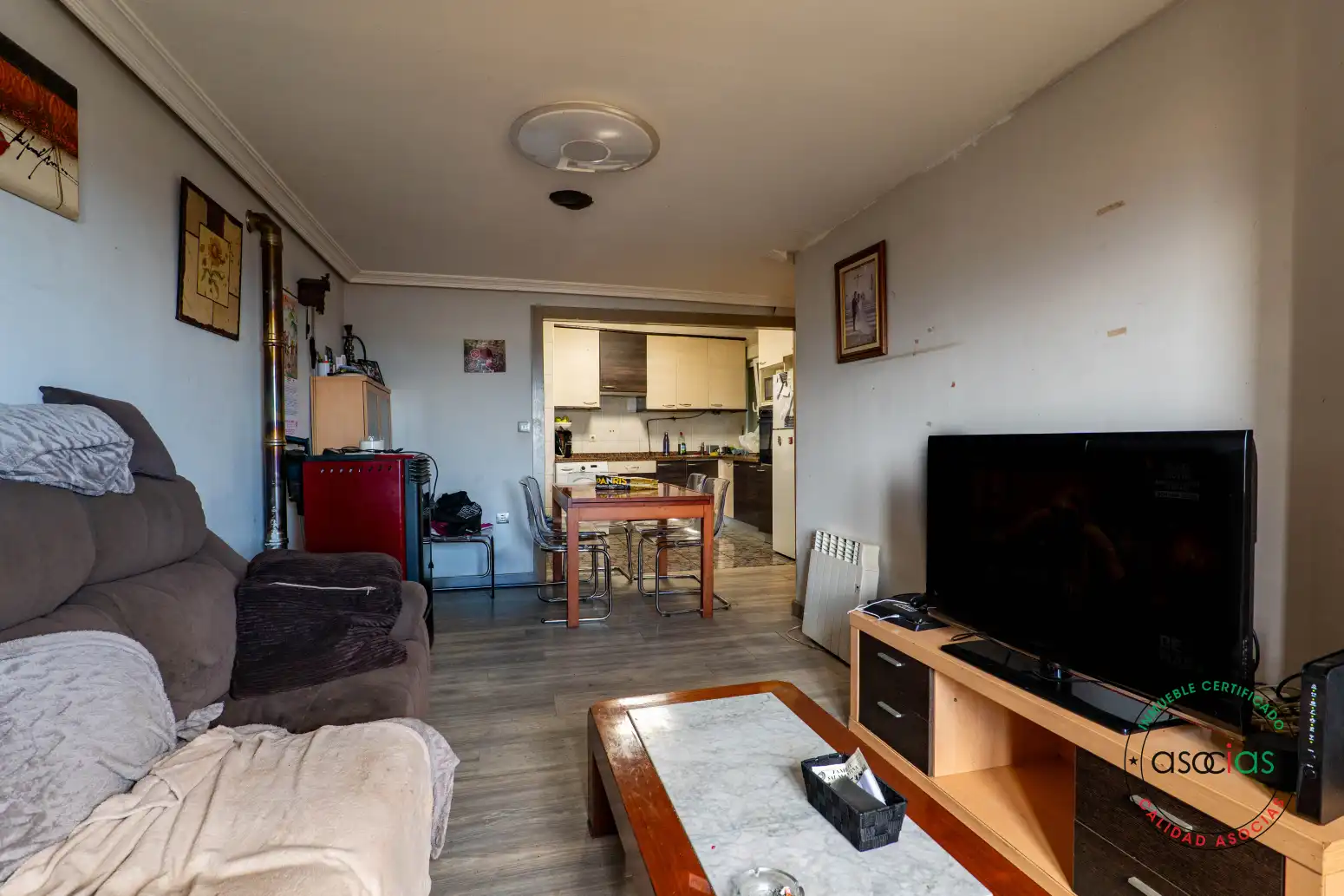 Sala de estar de Casa adosada en venta en Gijón  con Calefacción, Terraza y Trastero