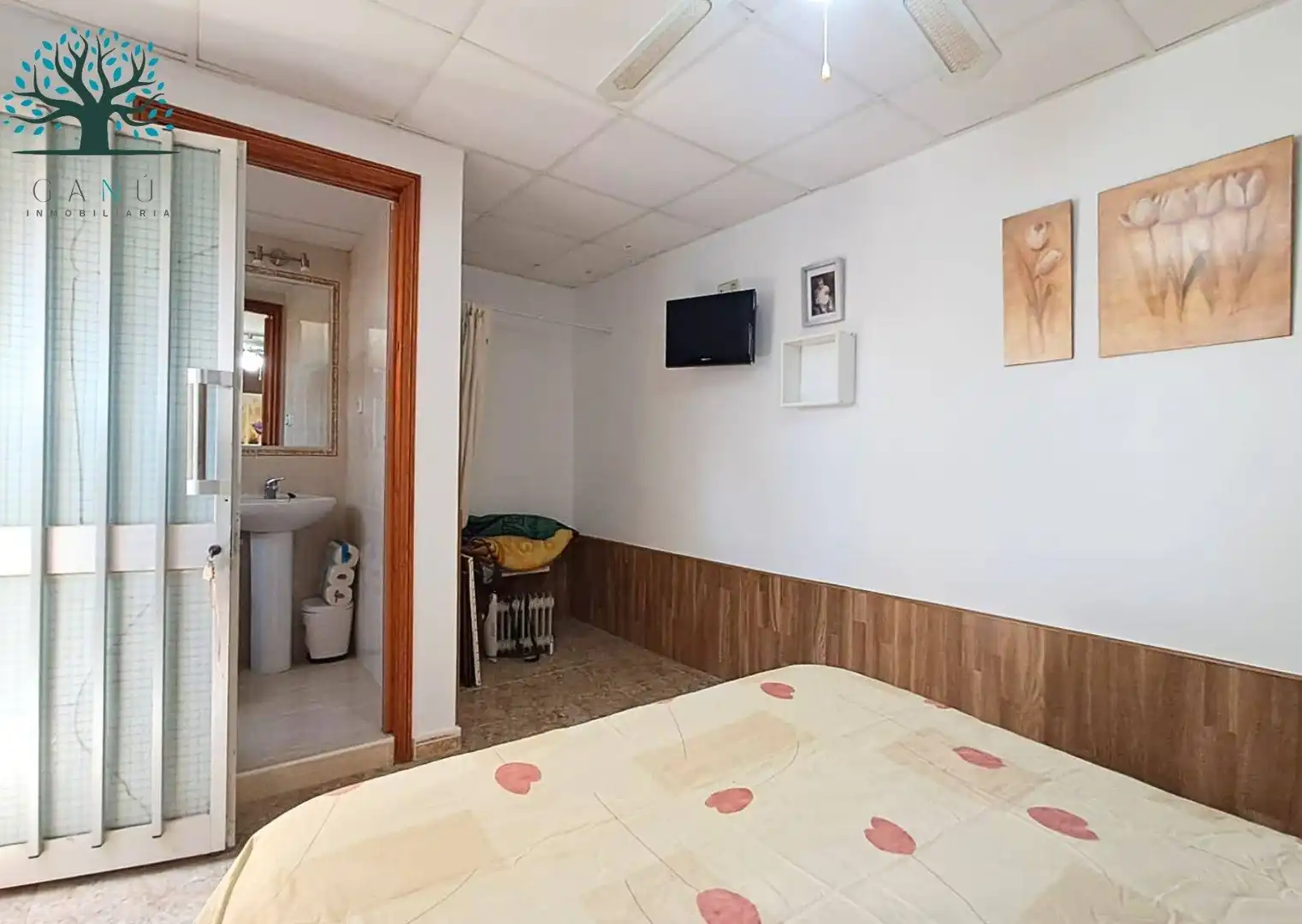 Schlafzimmer von Erdgeschoss zum Verkauf in Mazarrón mit Klimaanlage, Privatgarten und Terrasse