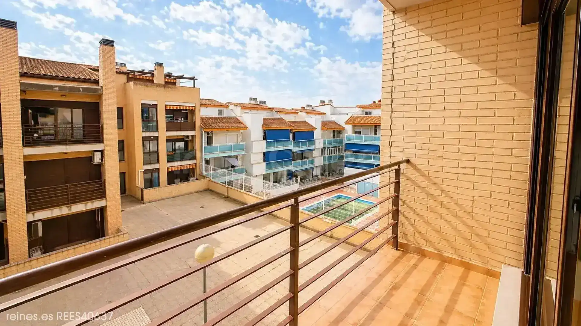 Balcony of Flat for sale in La Puebla de Alfindén  with Heating and Terrace