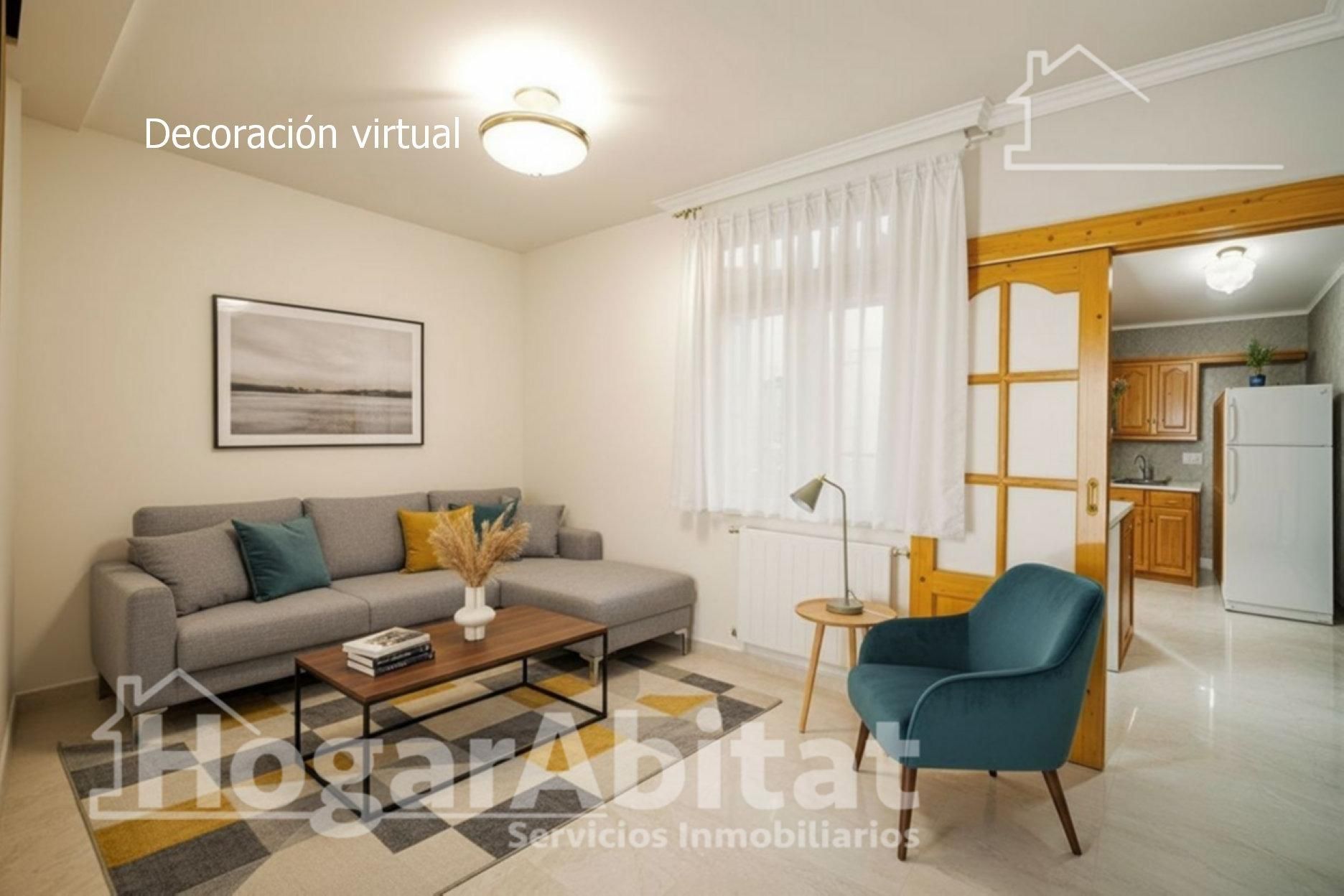 Sala de estar de Casa o chalet en venta en Tavernes de la Valldigna con Terraza, Trastero y Amueblado
