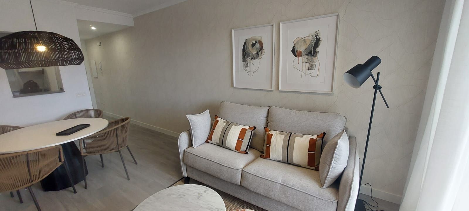 Living room of Flat to rent in Málaga Capital  with Air Conditioner, Terrace and Swimming Pool