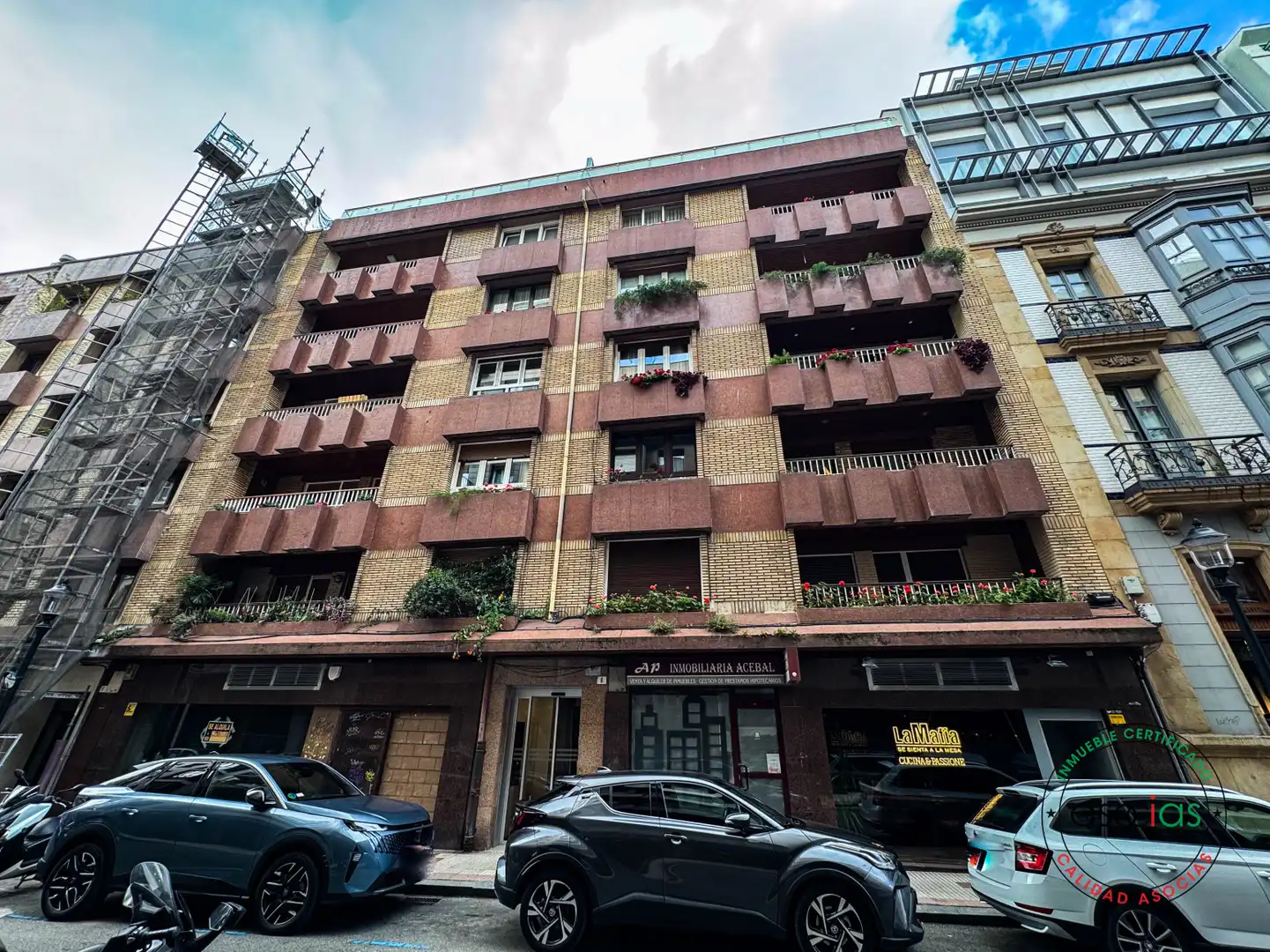 Vista exterior de Piso en venta en Gijón  con Calefacción y Terraza
