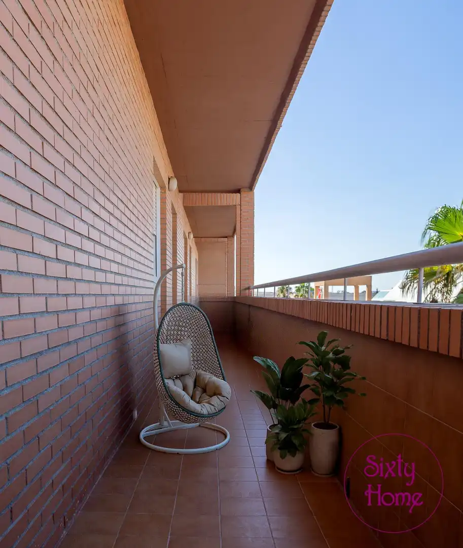 Balcony of Flat for sale in Zaragoza  with Air Conditioner, Heating and Terrace