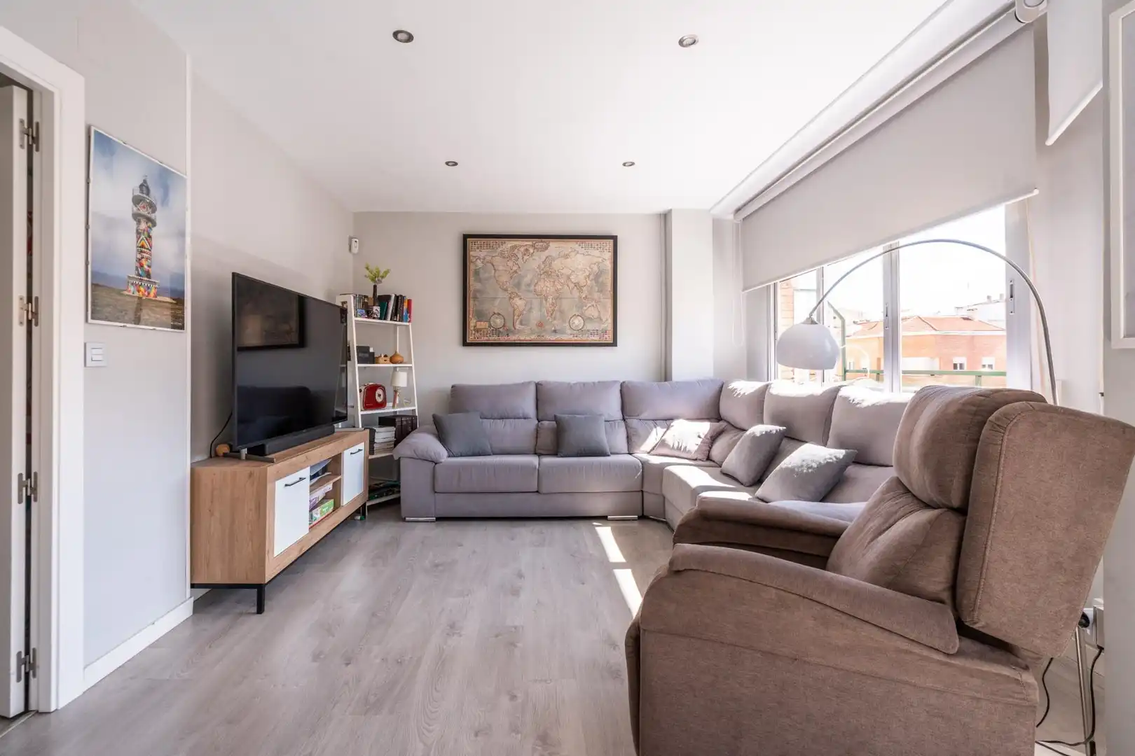 Wohnzimmer von Wohnung zum Verkauf in Albacete mit Klimaanlage, Heizung und Terrasse