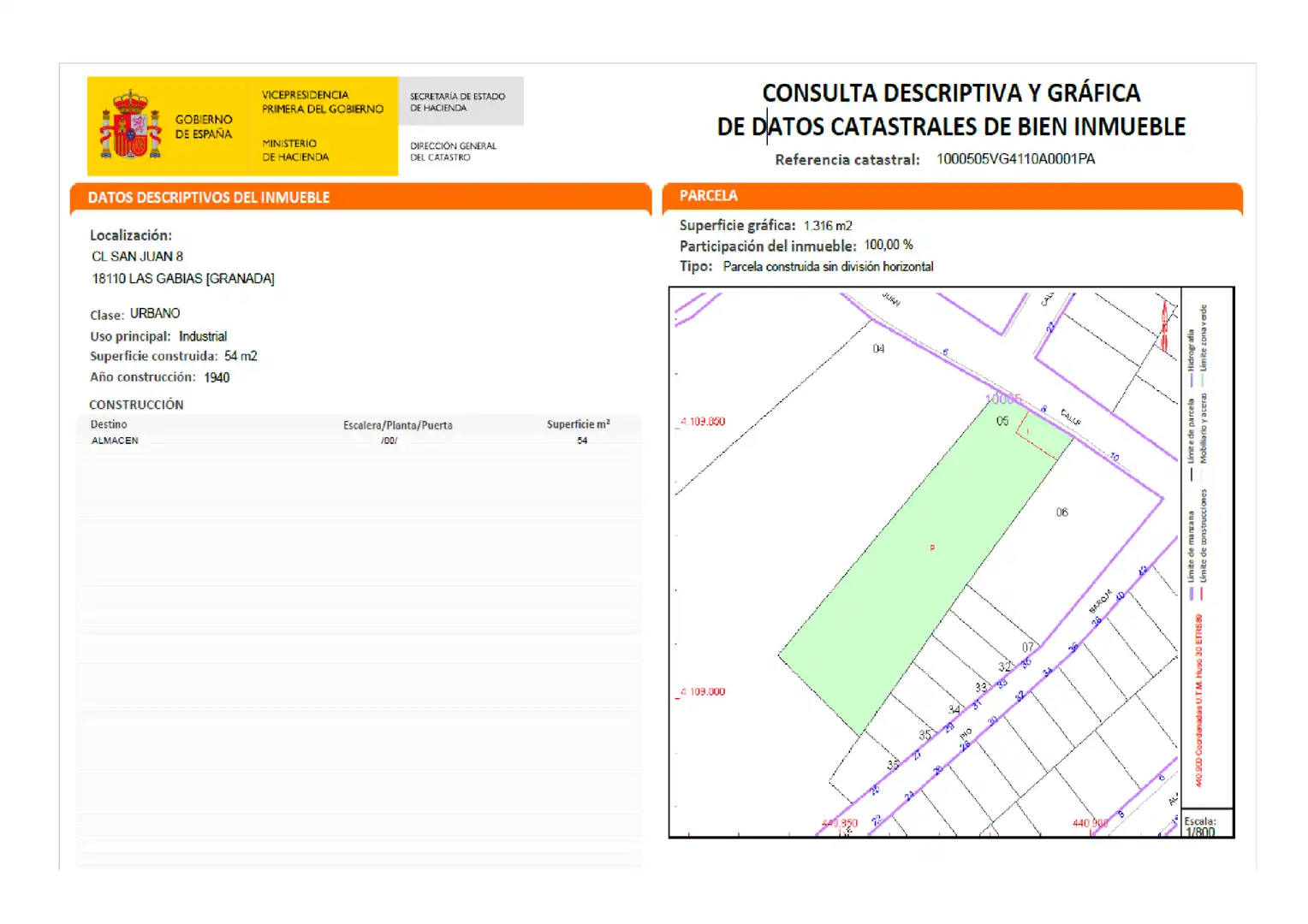 Residencial en venta en Las Gabias