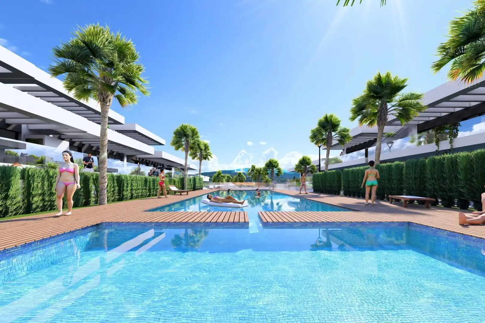 Piscina de Apartamento en venta en Algorfa con Aire acondicionado, Parquet y Terraza