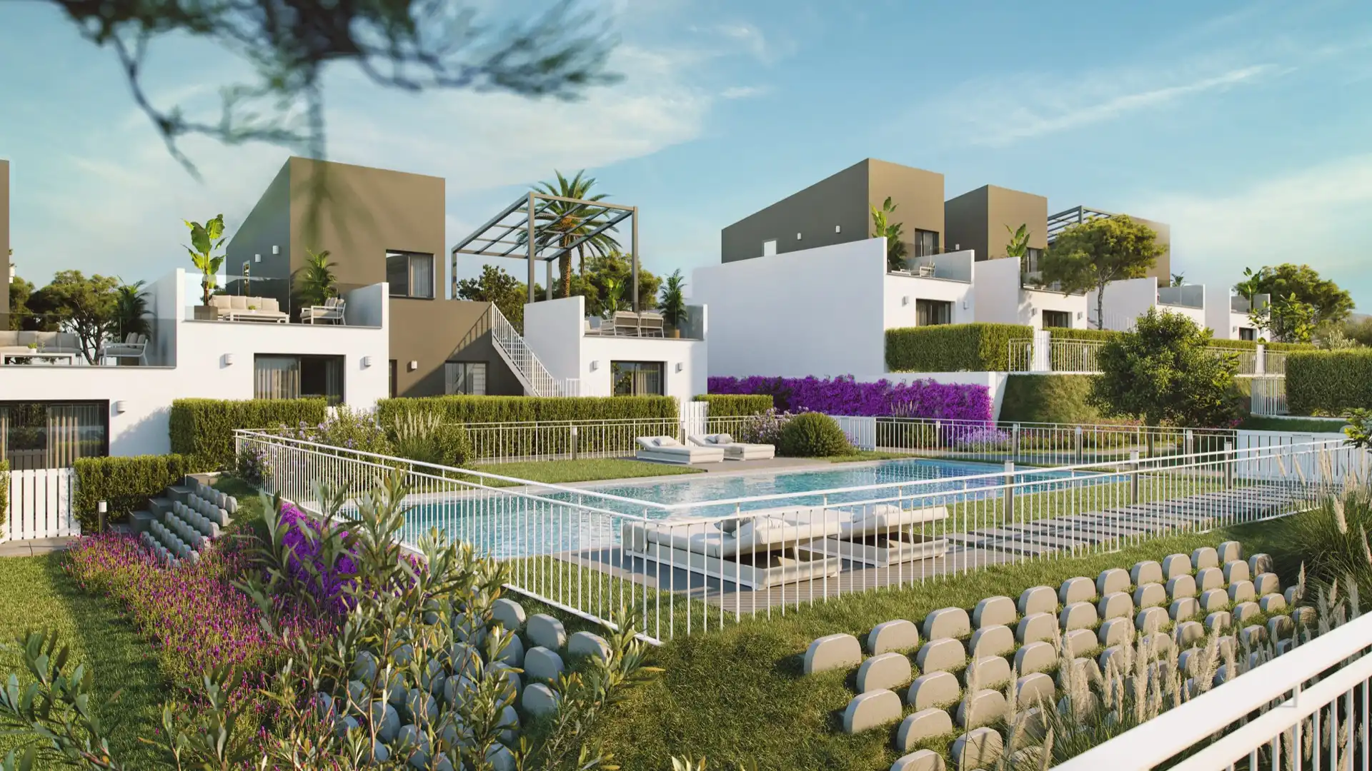 Jardín de Casa adosada en venta en Murcia con Aire acondicionado, Jardín privado y Terraza