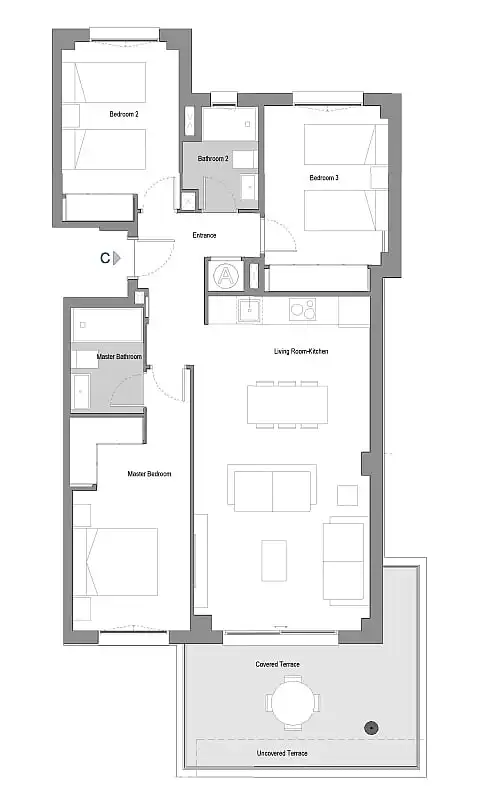 Apartamento con ascensor en venta en Hipódromo - Cerrado del Águila, imagen 15