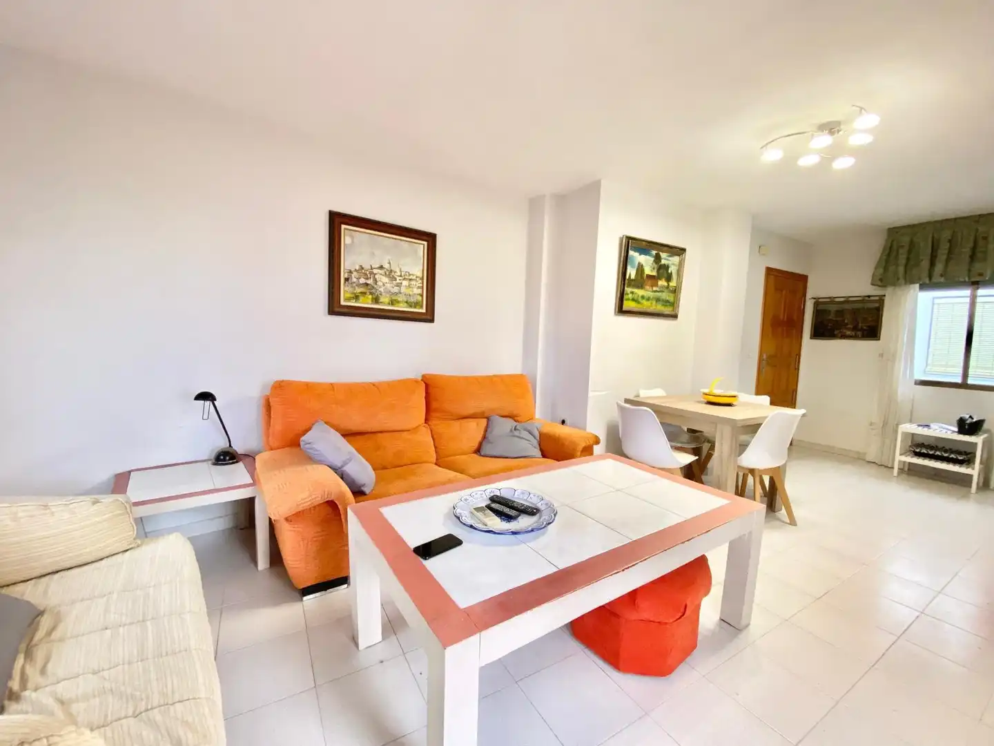 Sala d'estar de Apartament de lloguer en San Pedro del Pinatar amb Aire condicionat, Calefacció i Terrassa