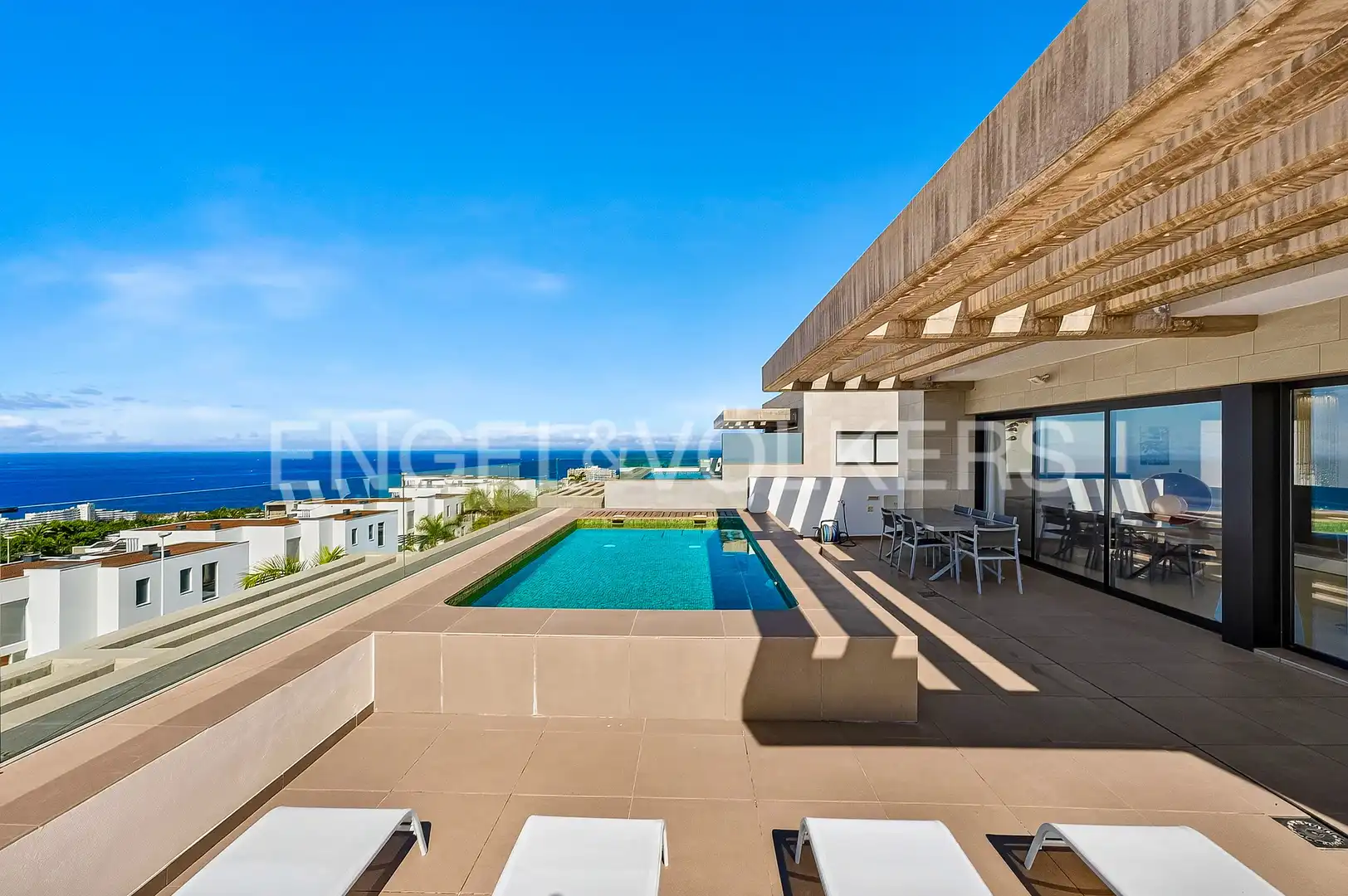 Terrasse von Wohnung zum Verkauf in Adeje mit Klimaanlage, Terrasse und Schwimmbad