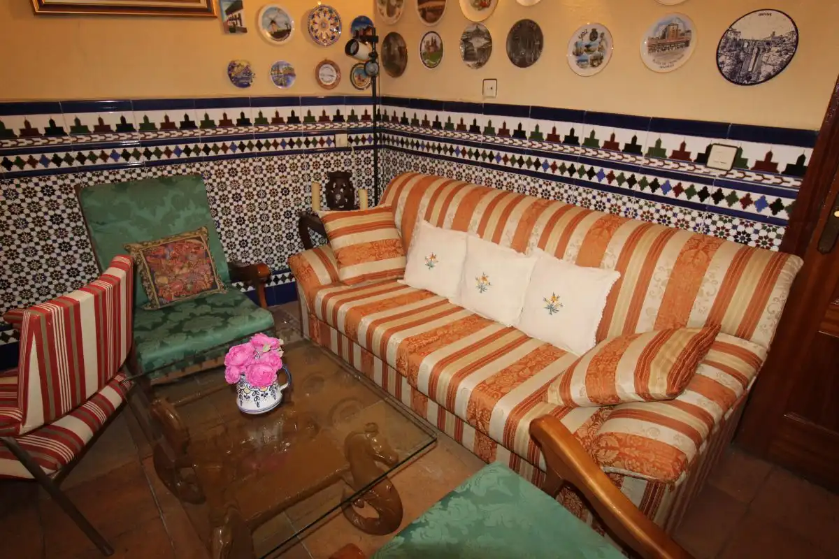 Sala d'estar de Casa adosada en venda en Daimiel amb Aire condicionat, Calefacció i Terrassa