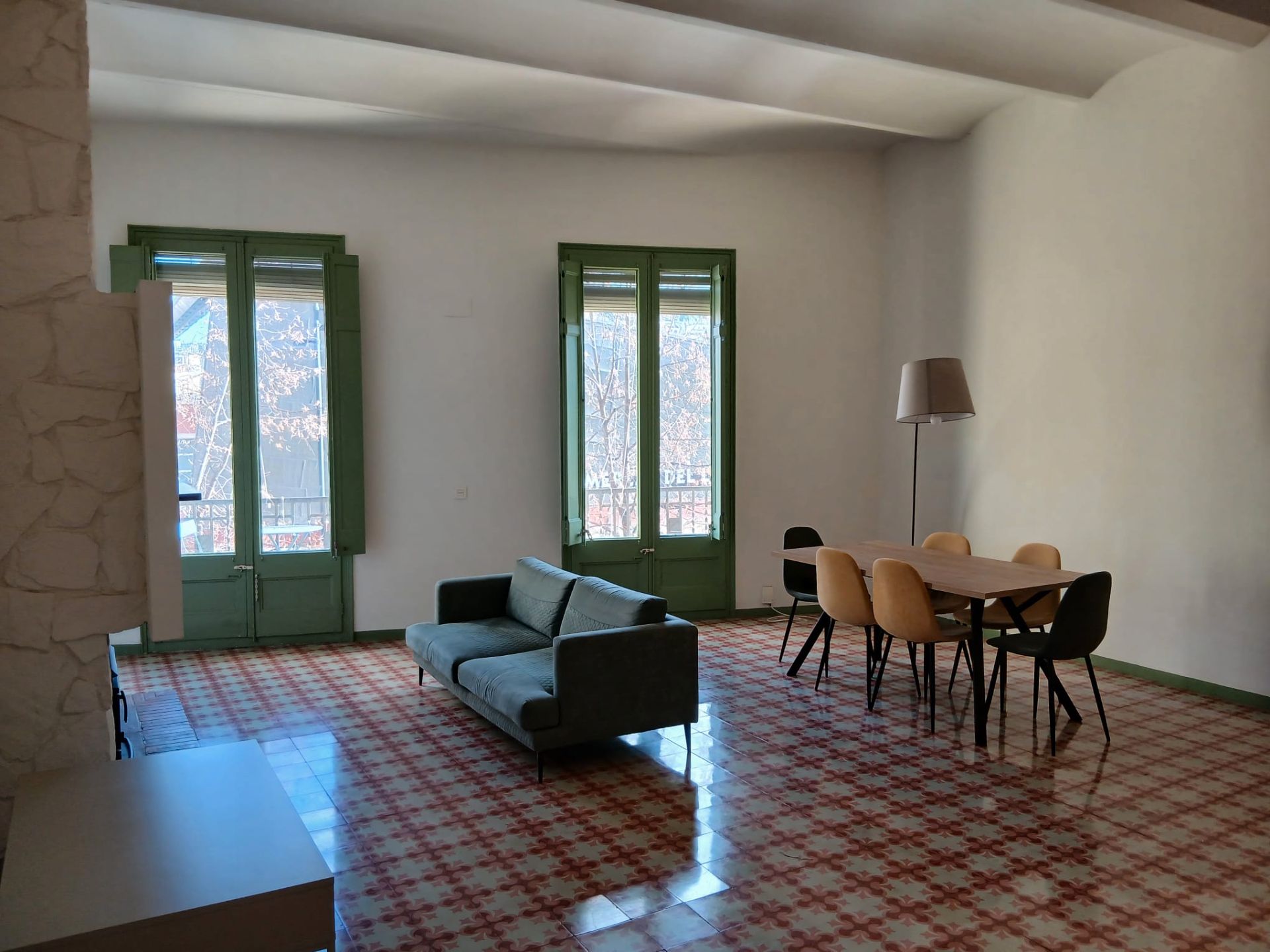 Living room of Flat to rent in Girona Capital  with Air Conditioner, Heating and Parquet flooring