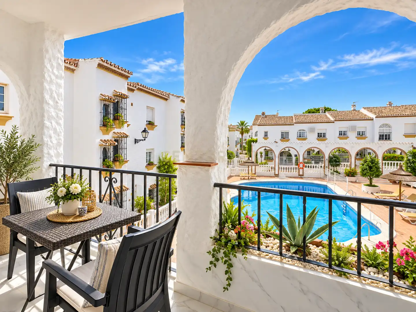 Terrassa de Apartament en venda en Benalmádena amb Aire condicionat i Piscina