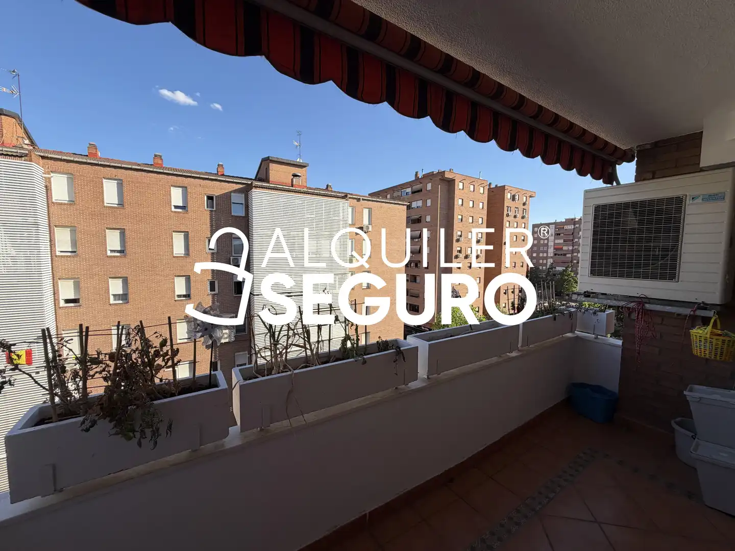 Balcony of Flat for rent in Leganés  with Air Conditioner, Heating and Storage room