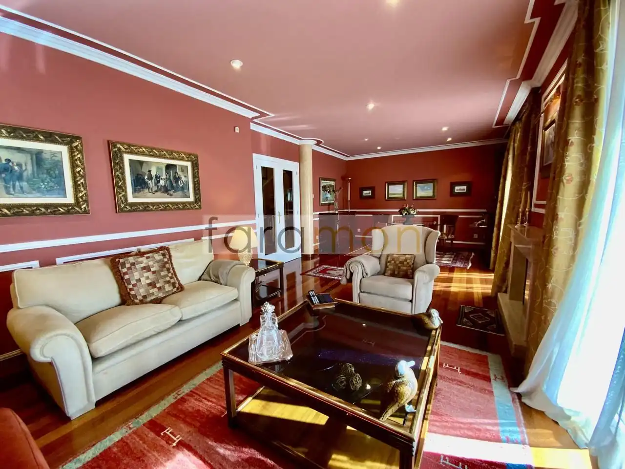 Living room of Houses for sale in Vigo   with Heating, Private garden and Terrace