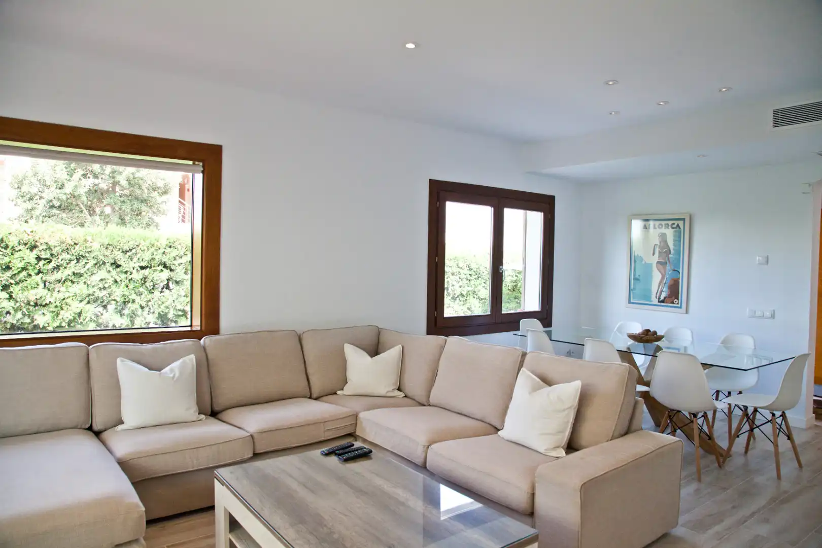 Sala de estar de Casa adosada en venta en  Palma de Mallorca con Aire acondicionado, Calefacción y Jardín privado