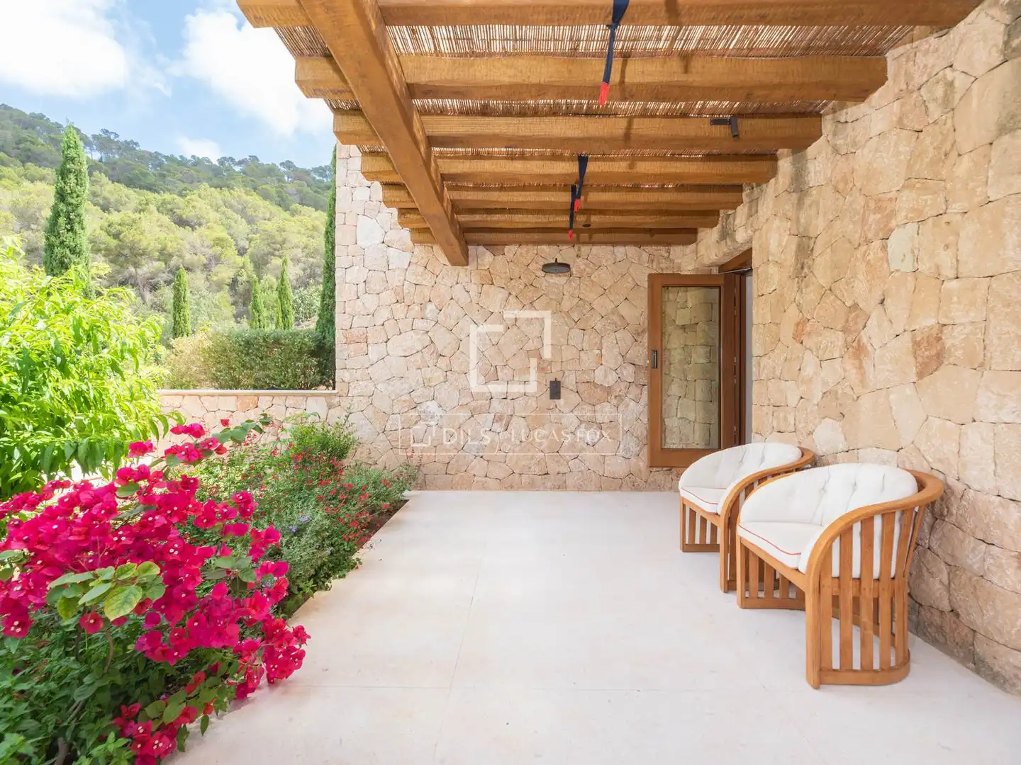 Terraza de Casa o chalet en venta en Santa Eulària des Riu con Aire acondicionado, Calefacción y Jardín privado