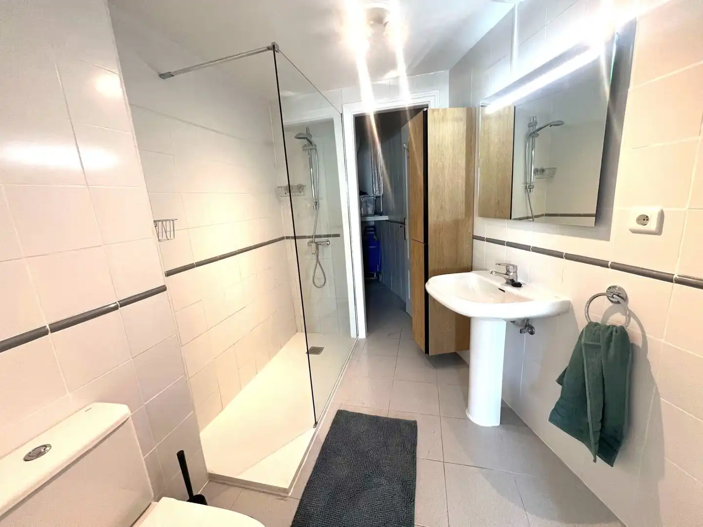 Bany de Apartament en venda en Mijas amb Aire condicionat, Terrassa i Piscina