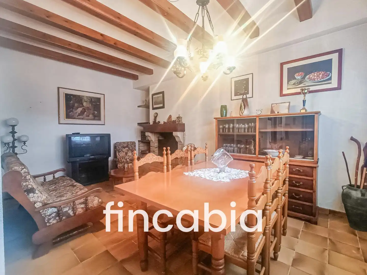 Sala d'estar de Casa o xalet en venda en Santa Coloma de Farners amb Aire condicionat, Calefacció i Jardí privat