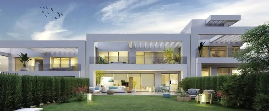 Jardín de Apartamento en venta en Sotogrande con Aire acondicionado, Parquet y Horno