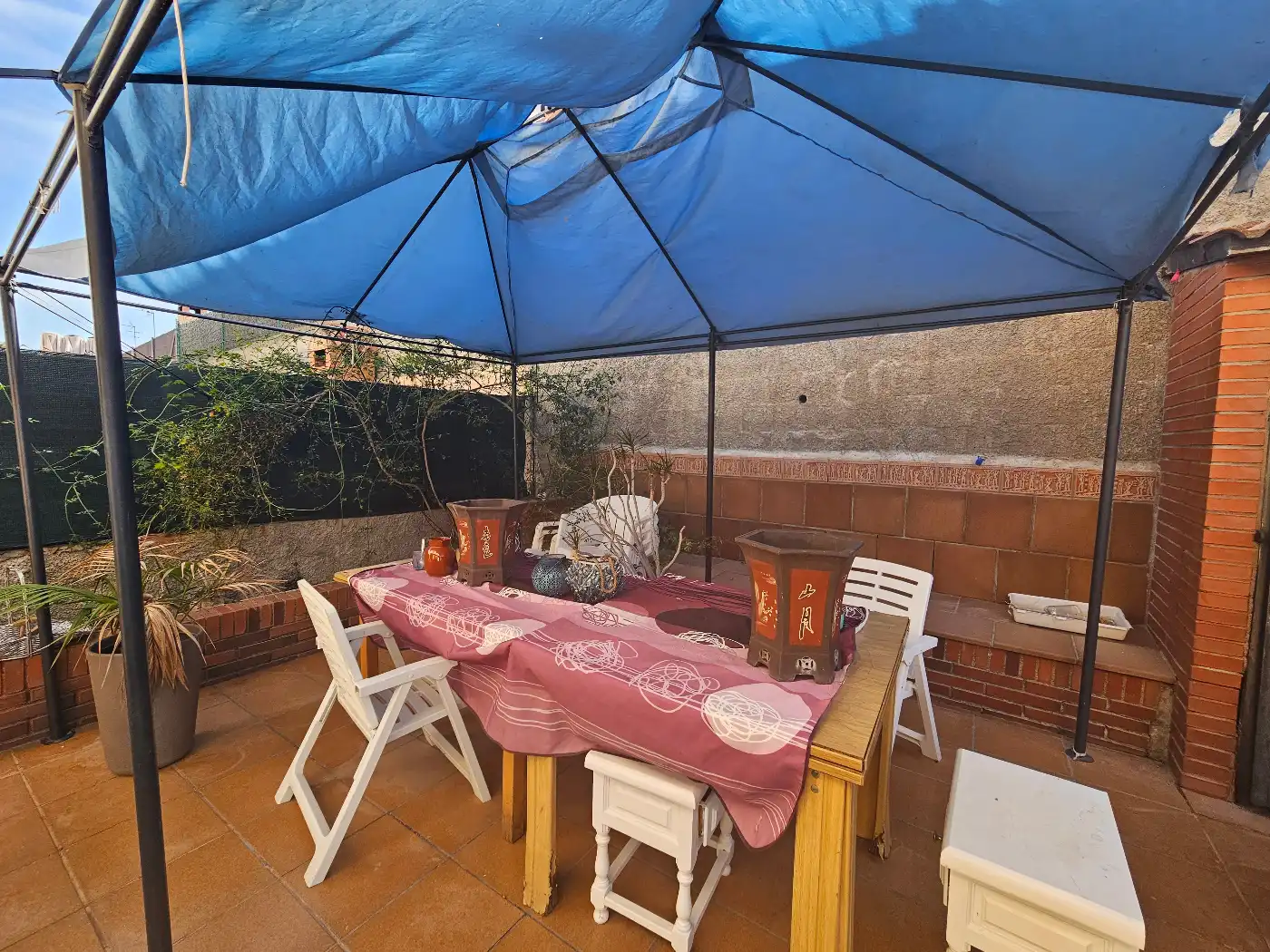Terrassa de Casa adosada en venda en Els Pallaresos amb Aire condicionat, Jardí privat i Terrassa
